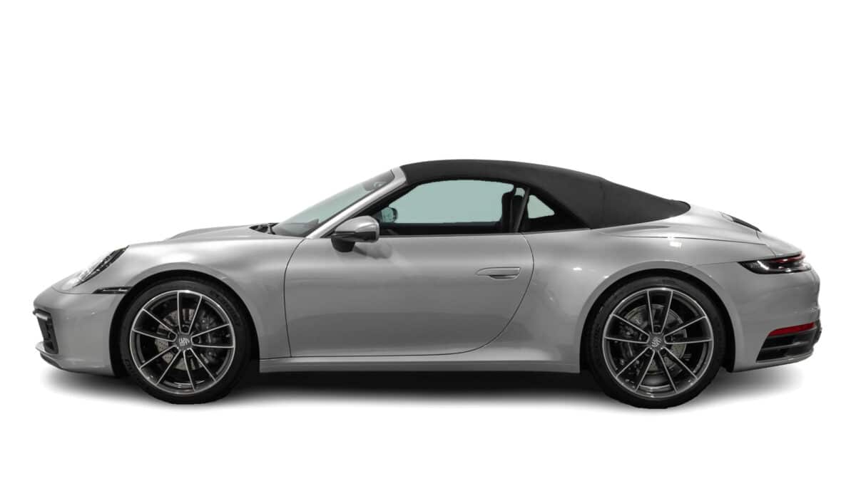 Porsche 911 Carrera S Cabriolet side view closed top