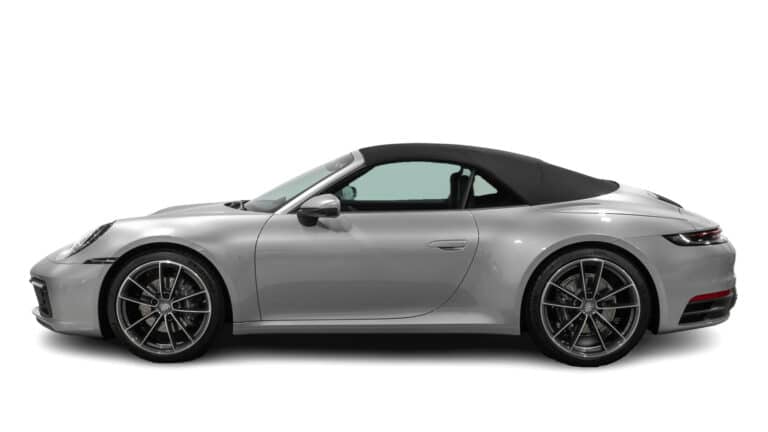 Porsche 911 Carrera S Cabriolet side view closed top