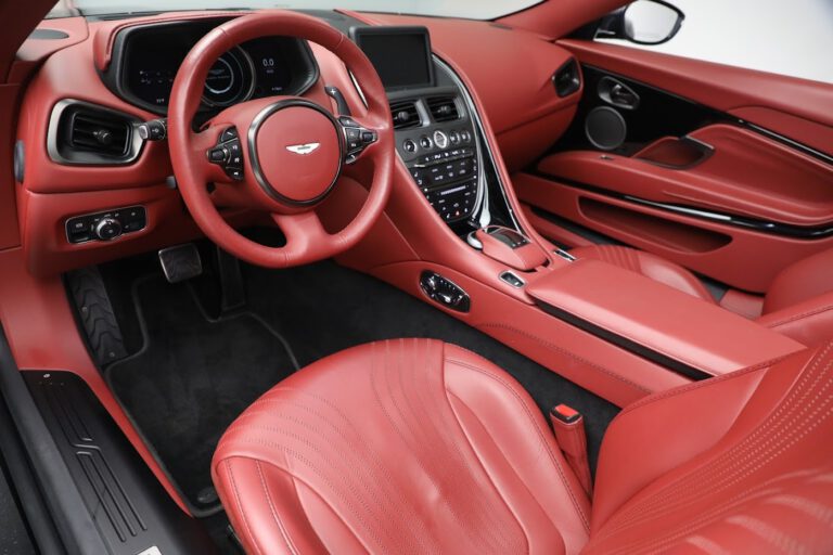 Aston Martin DB11 Volante Red leather interior