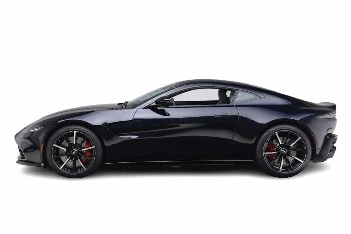 Black Aston Martin Vantage View Side