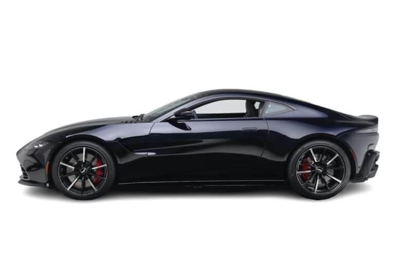 Black Aston Martin Vantage View Side