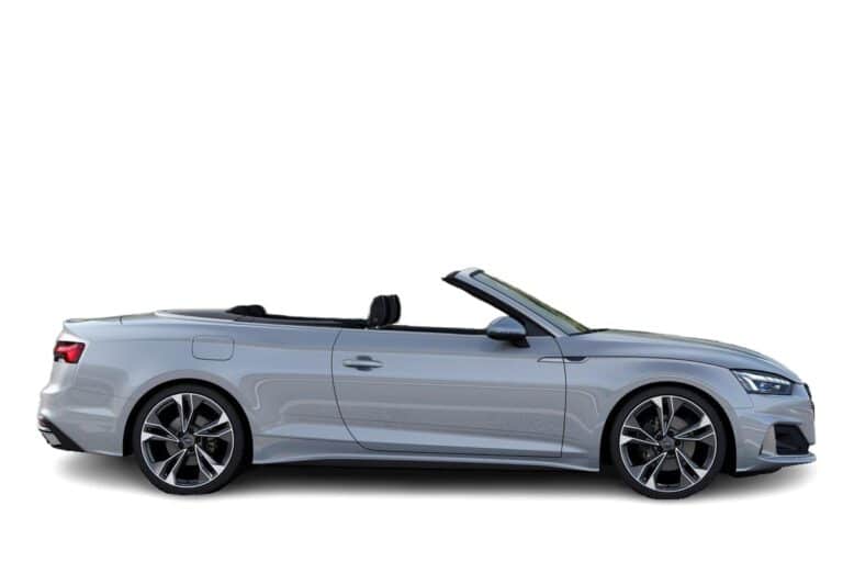 Grey Audi A5 Cabriolet Side view