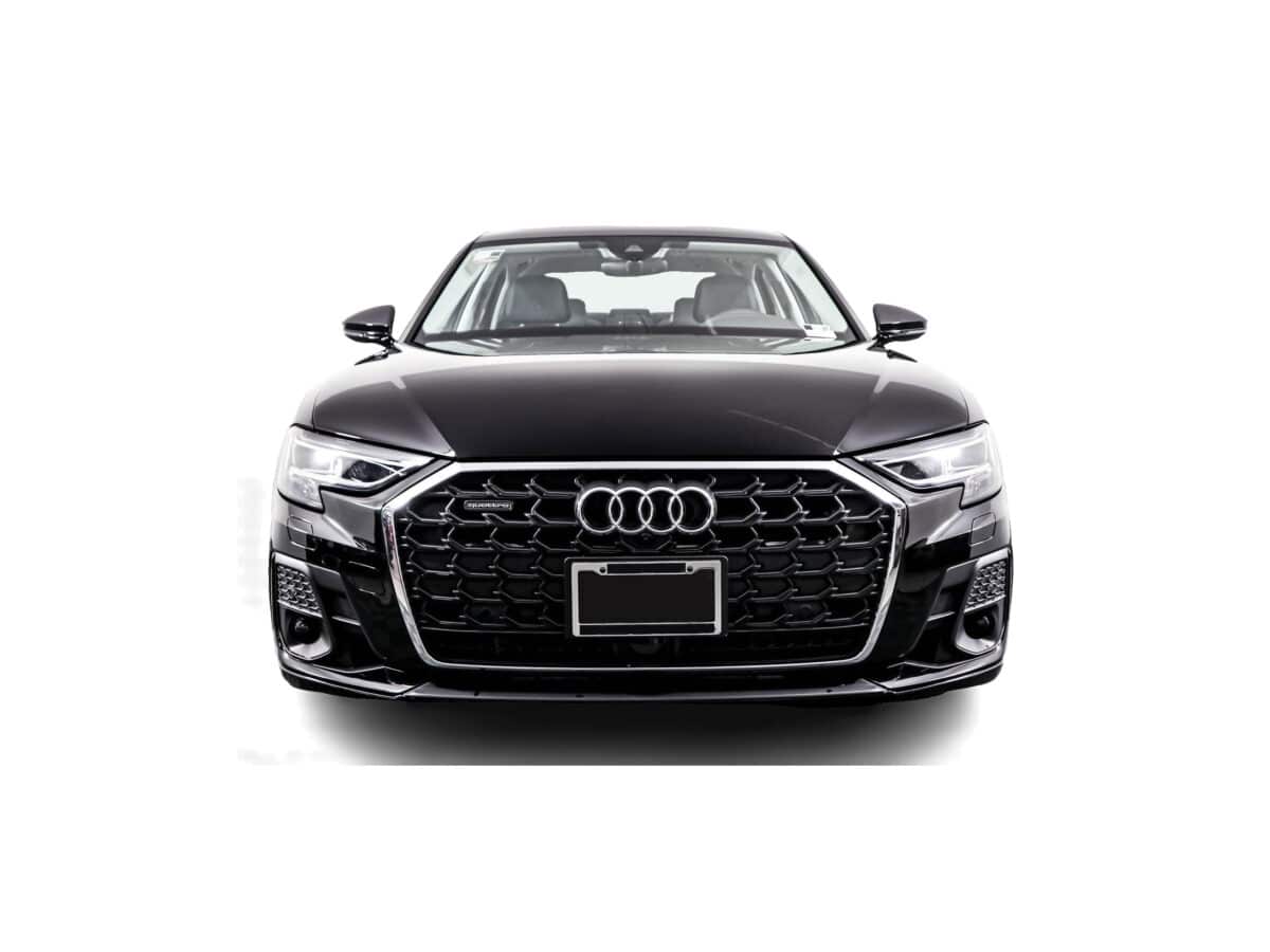 Black Audi A8 Front view