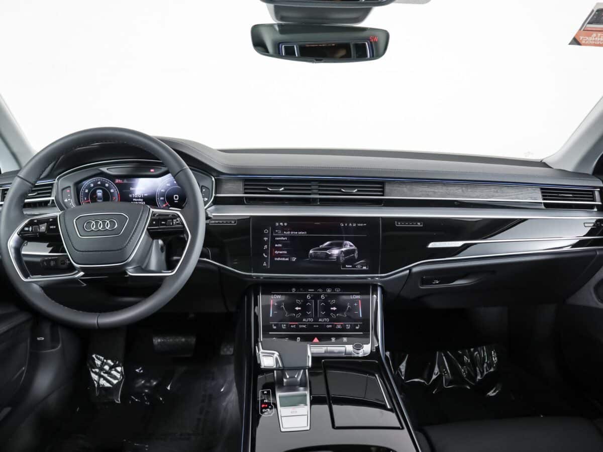 Audi A8 Inside car driver's view