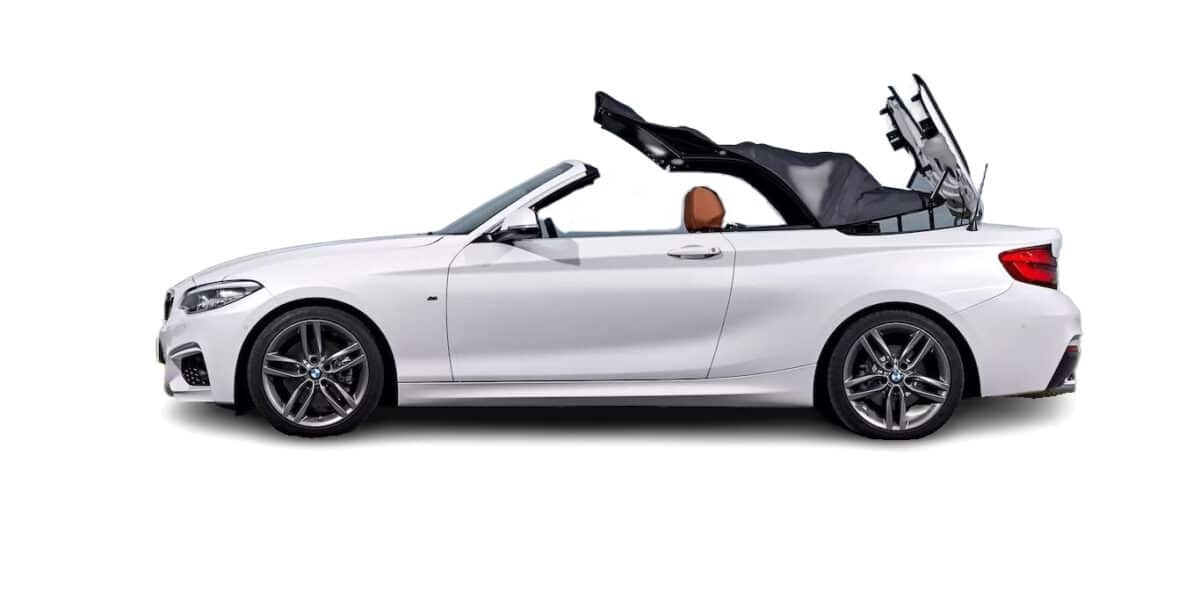 White BMW 2 Series Cabriolet Open Top