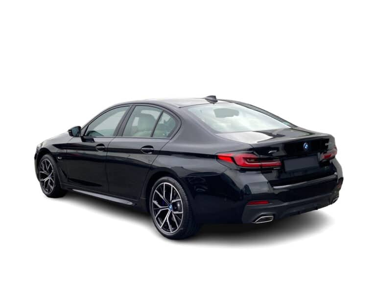 Black BMW 5 Series Rear view