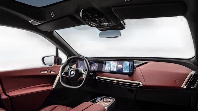 BMW iX Front cabin view