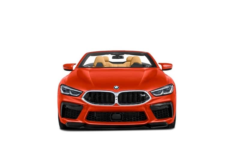 Red BMW M8 Cabriolet Front view