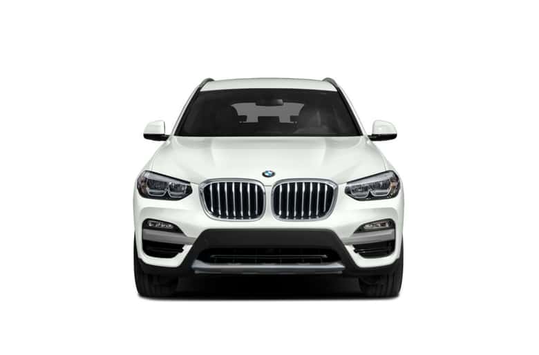 White BMW X3 Front view