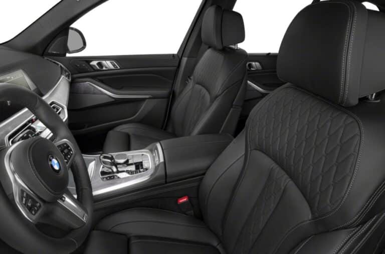 BMW X5 Black Leather front seats