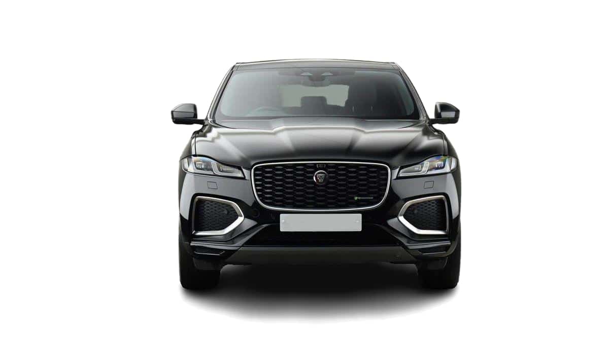 Black Jaguar F-Pace Front view