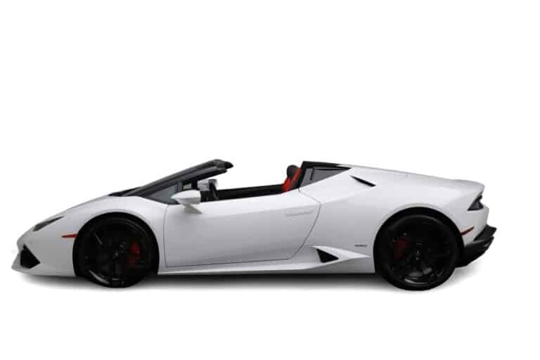 Lamborghini Huracan Spyder Side view open top