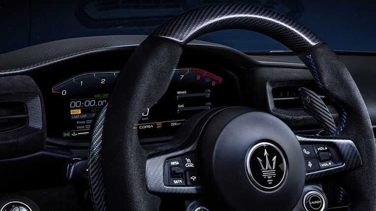 Maserati MC20 Driving Wheel closer view