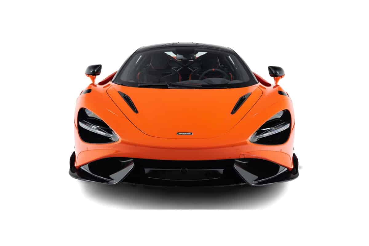 Orange McLaren 765LT Front view