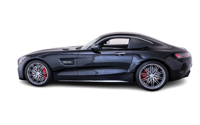 Black Mercedes AMG GTS Side view