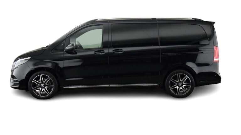 Black Mercedes V-Class Side view