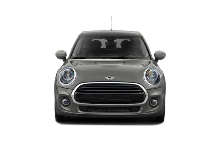 Grey Mini Cooper Front view