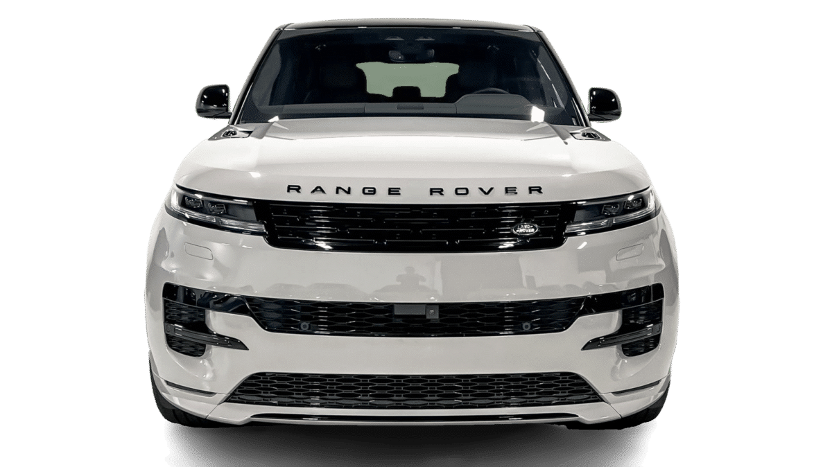 White Range Rover Sport Front view