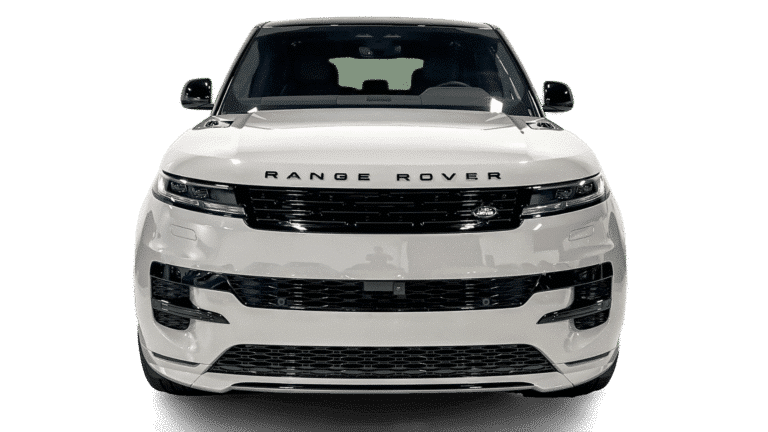 White Range Rover Sport Front view