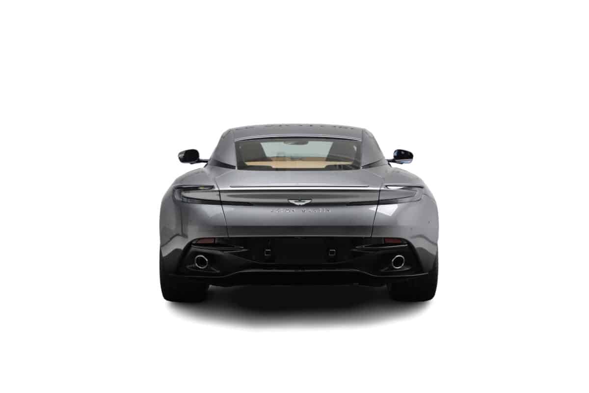 Grey Aston Martin DB12 back view