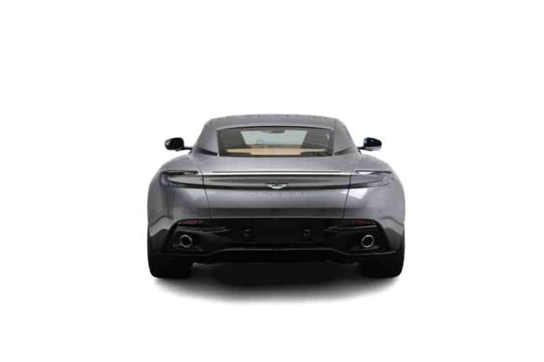 Grey Aston Martin DB12 back view